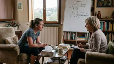 Donna in psicoterapia per autosabotaggio e sabotatore interno