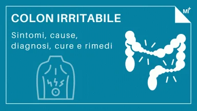 Colon irritabile infografica.