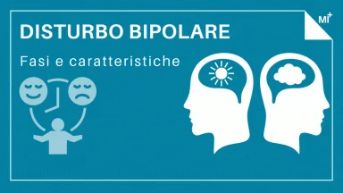 Disturbo bipolare caratteristiche infografica.