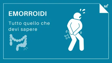 Emorroidi infografica.