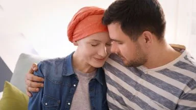 Malata oncologica con il supporto del familiare