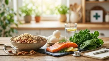 Rappresentazione di alimenti ricchi di proteine