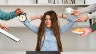 Stress da lavoro burnout.