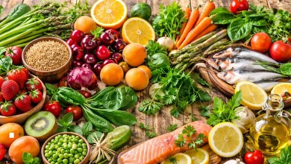 Alimenti di stagione primavera.