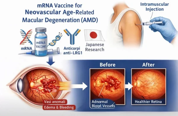 Maculopatia secca: uno studio sugli effetti del vaccino a mRNA