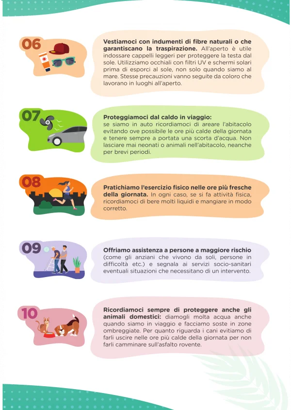 I consigli del Ministero della Salute del piano caldo 2025