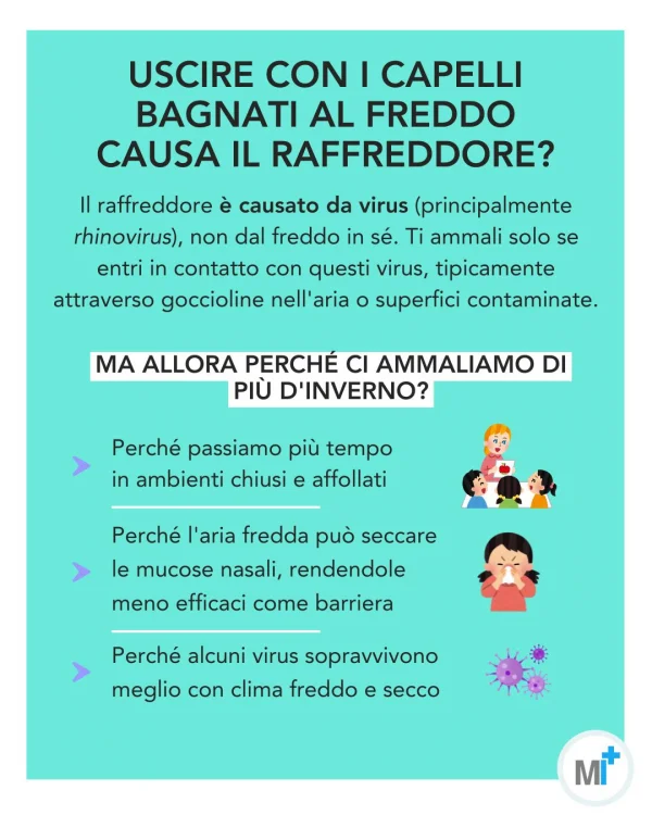 Infografica Perché in inverno ci ammaliamo di più?